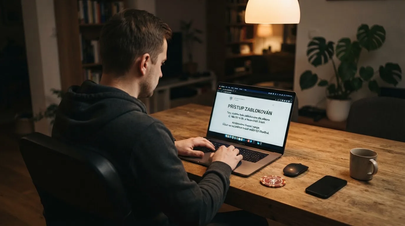 Diagram ukazující na jedné straně logo MF ČR a symbol zákona, na druhé logo Bitcoinu s červeným křížkem mezi nimi — vizuální znázornění nekompatibility