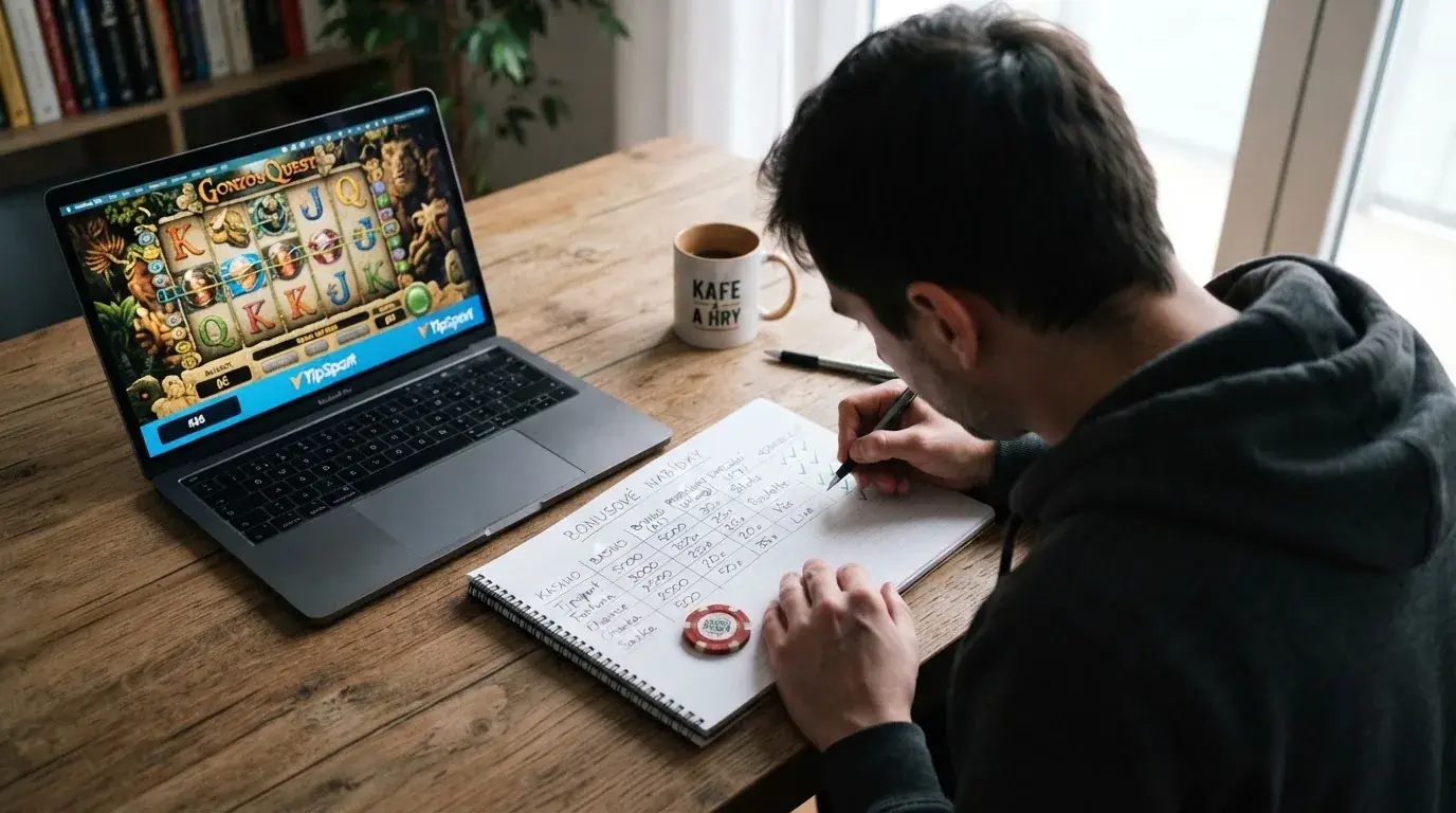 Přehledná tabulka srovnávající registrační bonusy českých online casin